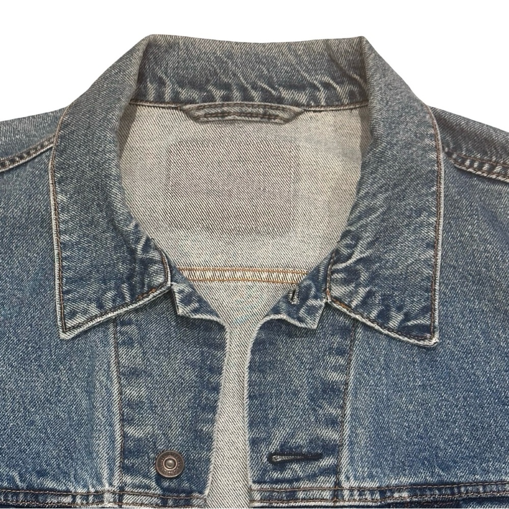Vintage Reworked Levi Denim Jacket with Flames - gender neutral - Picture 11 of 14